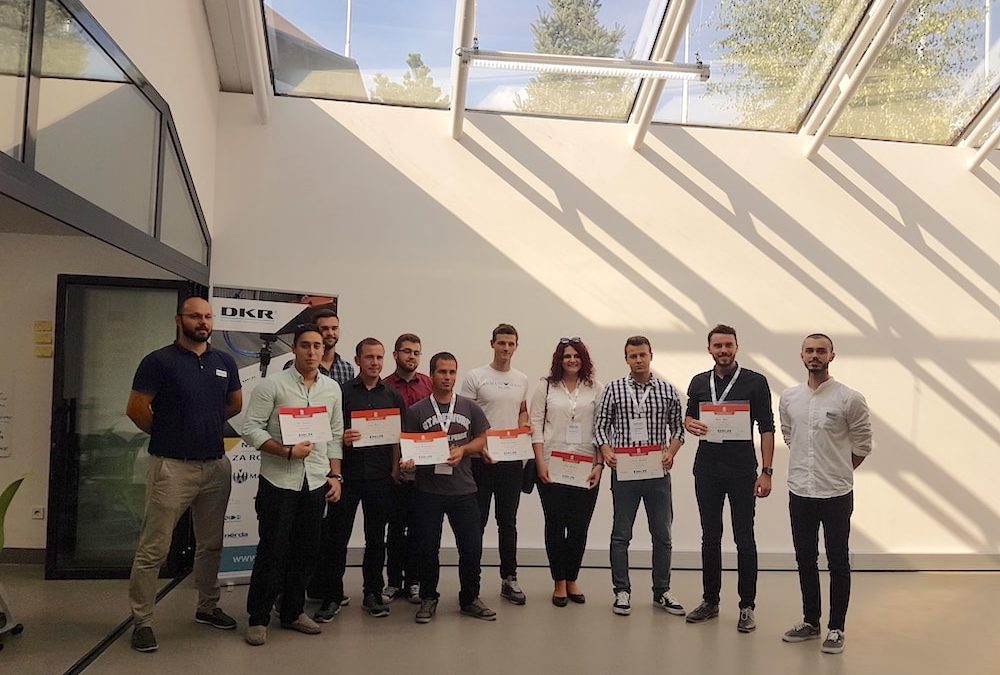 Candidates successfully finished the training for programming of industrial robots